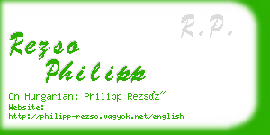 rezso philipp business card